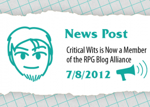 Critical Wits is Now a Member of the RPG Blog Alliance